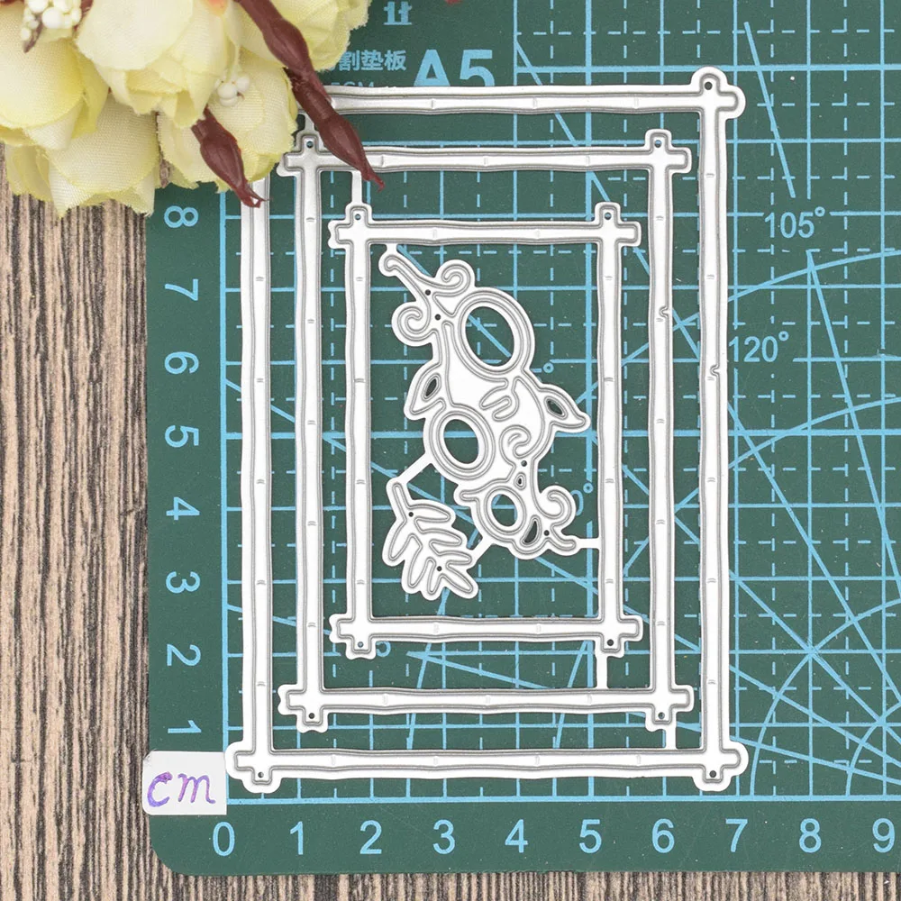 Square Rectangle Frame Metal Cutting Dies Art Embossing Dies For DIY
