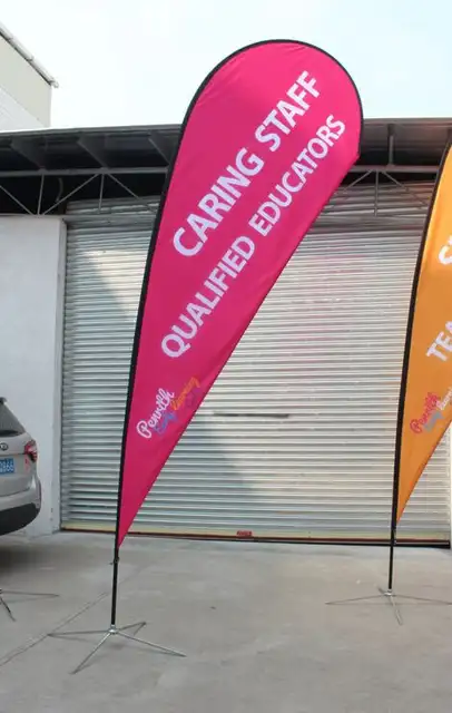 Online Shop Rectangular Custome Print Sail Banner Flags Outdoor