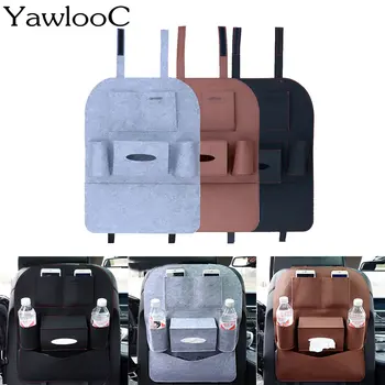 

1PC Auto Car Back Seat Boot Organizer Car Felt Covers Back Seat Organizer Insulation Versatile Multi-Pocket Storage Bag