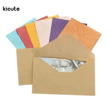 50Pcs Vintage Design Small Colored Blank Mini Paper Envelopes Wedding Party Invitation Envelope Greeting Cards Gift Envelope