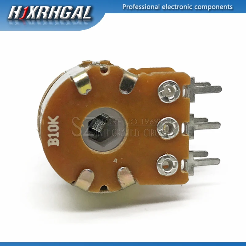 5pcs B1K B2K B5K B10K B20K B50K B100K B500K B1M 6Pin Shaft WH148 Potentiometer rotary potentiometer adjustable resistor 1K 2K 5K 10K 20K 50K 100K 500K 1M hjxrhgal