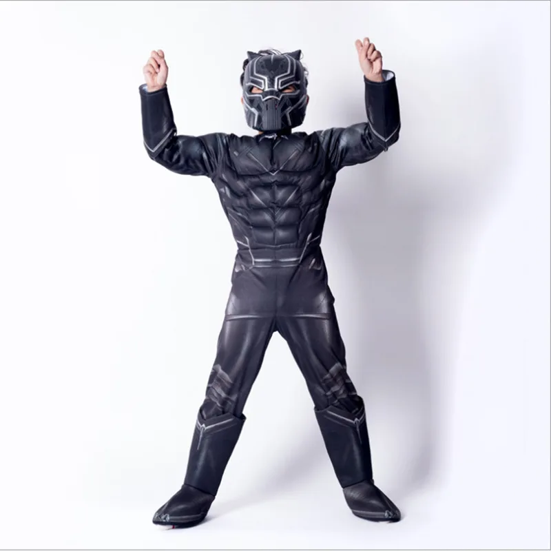 Детский костюм с черной пантерой маскарадный костюм супергероя бесконечной войны Marvel детский маскарадный костюм для мальчиков костюм для девушки для хеллоуина для детей