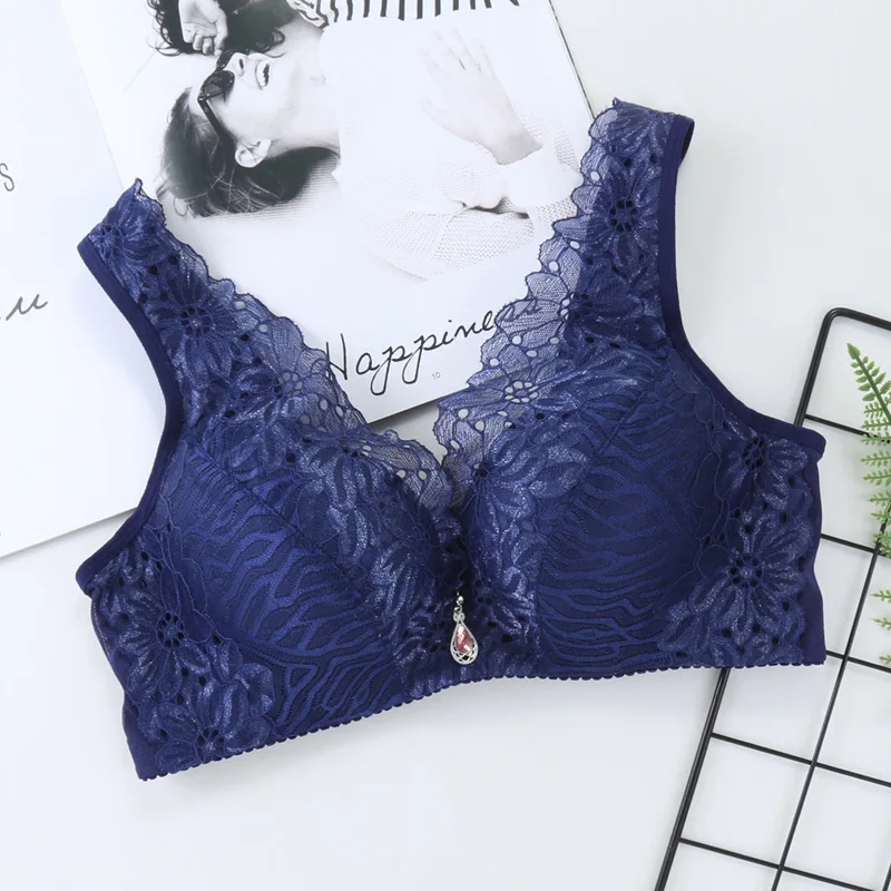 Yasemeen Lace Wire Free Push Up Brassiere Plus Size Comfort Women Underwear Sexy Lace Push Up Bras Plus Size 36 38 40B Bras Yasemeen Lace Wire Free Push Up Brassiere Plus Size Comfort Women Underwear Sexy Lace Push Up Bras Plus Size 36 38 40B Bras