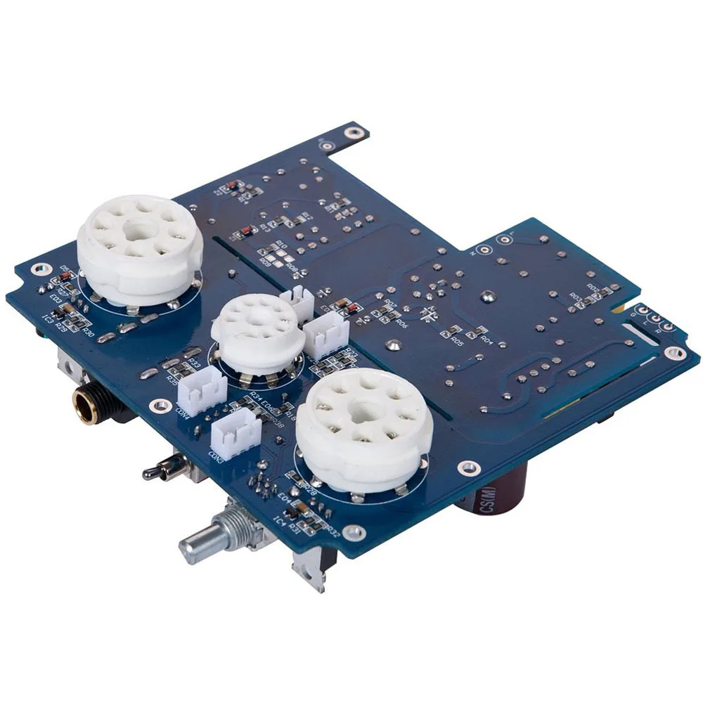 APPJ PA1502A Tube Headphone Amplifier HIFI EXQUIS 6n4 ( 12ax7 ) 6P6P( 6v6 ) Lamp Headset AMPS with Tube