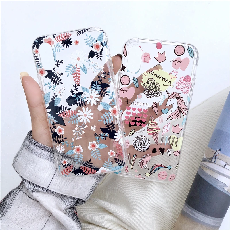 Unicorn floral iphone xr case (7)