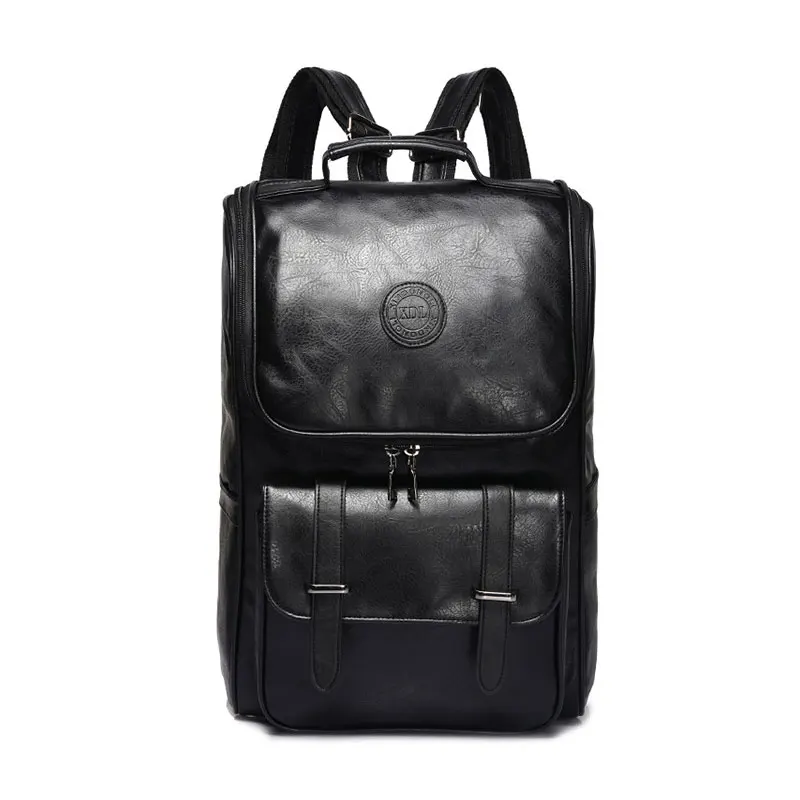 Men PU Patent Leather Backpacks Men's Fashion Backpack & Travel Bags