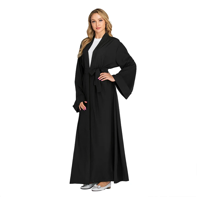 Beautiful Solid Robe Cardigan Abaya