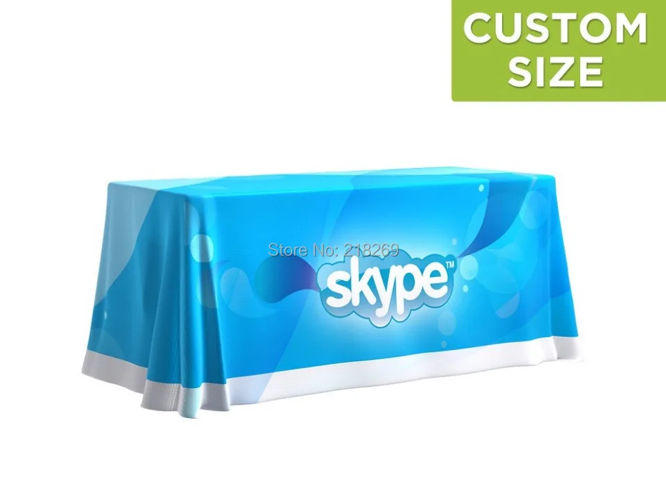 8ft Custom Printing Customized Table Cover Throw 8ft Custom Printing Customized Table