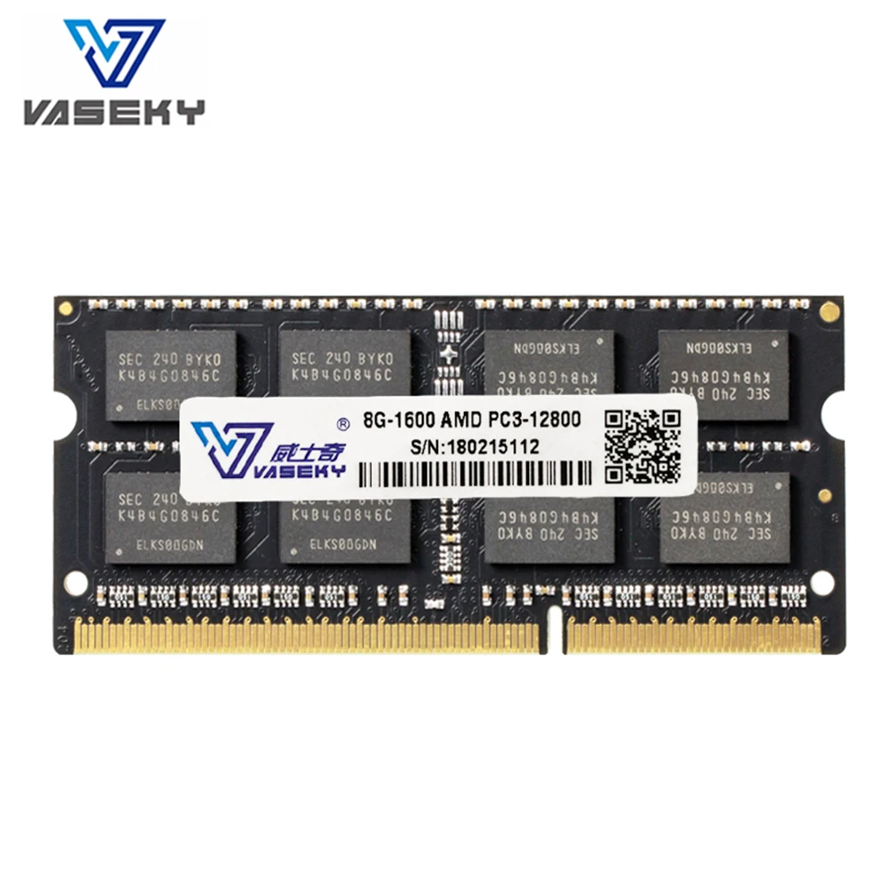 

Vaseky RAM DDR3 8GB 1600MHz AMD Laptop Notebook Memory