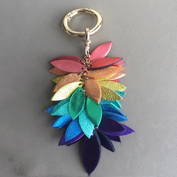 

DIY leather craft key ring decoration leave floral chain design die cutting knife mould hand punch tool set 2pcs/lot