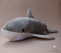 Плюшевые большая акула кукла моделирование животных игрушечные лошадки подарки для детей подушки детские милые мягкие большой