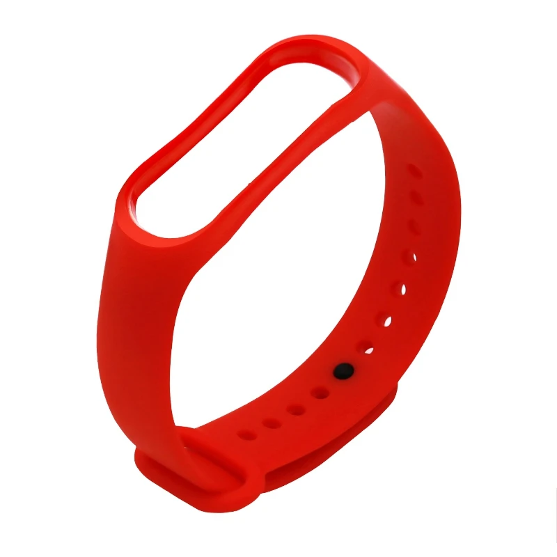 

For Xiaomi Mi Band 3 Tpu Strap Wristband Replacement Smart Sport Watch Wrist Band(Red)