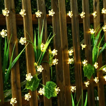 

LED Solar String Light 22m 200 LEDS Peach Flower String Fairy Light Outdoor Garden Christmas Party Decoration Solar Lights