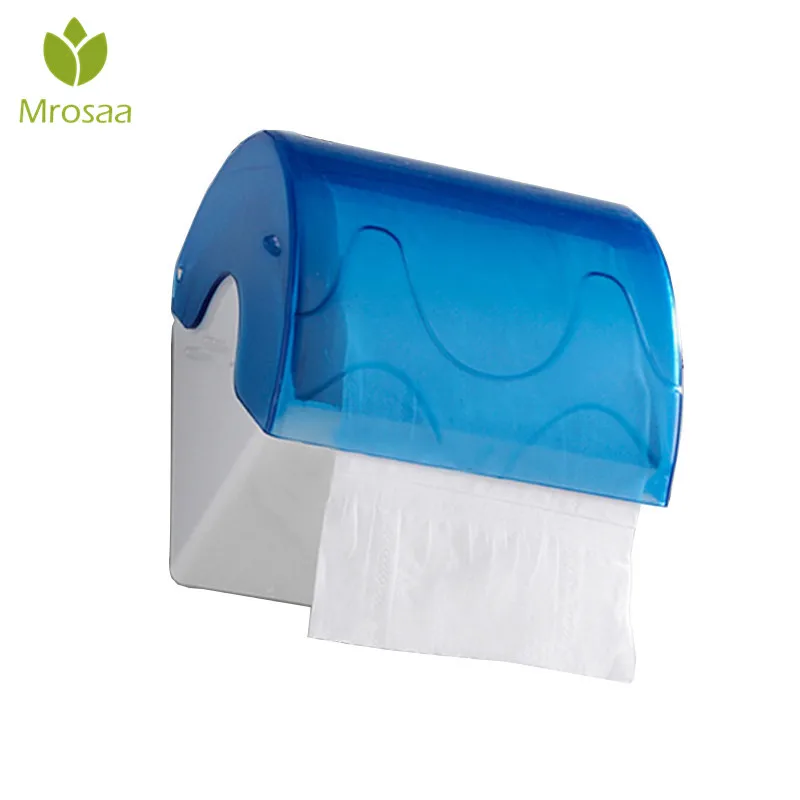 

1 Pcs Mrosaa Wall Mounted Waterproof Paper Hanger Plastic Toilet Bathroom Hotel Tissue Paper Roll Holder Blue/Pink Rack