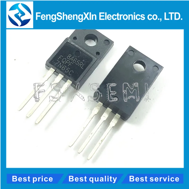 

10pcs/lot FQPF7N65C FQP7N65C TO-220F FQPF7N65 7N65 650V N-Channel MOSFET