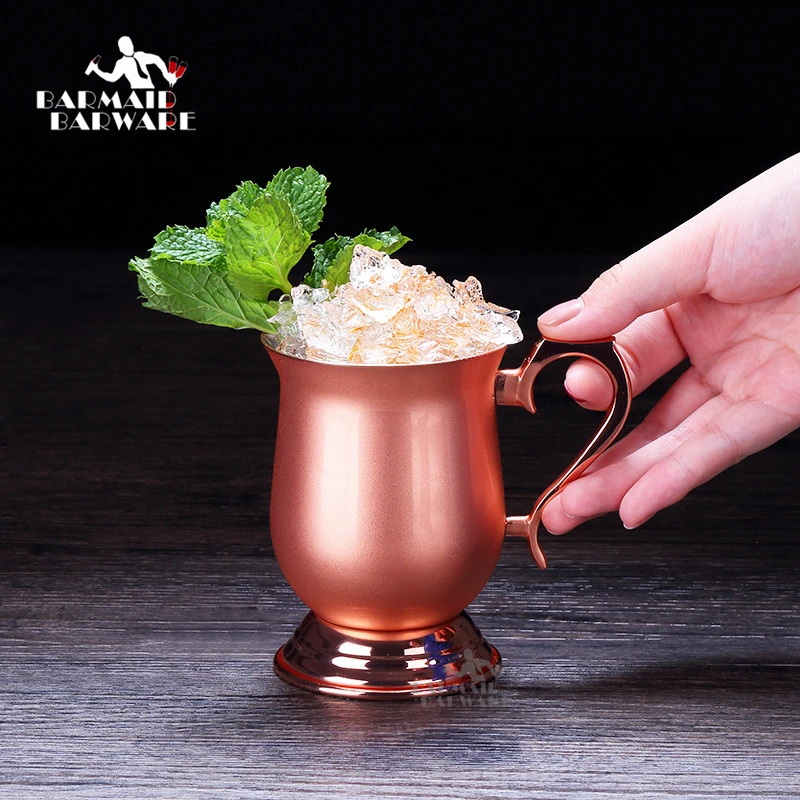 340ml Moscow Mule Copper Mugs Metal Mug Cup Stainless Steel Beer Wine