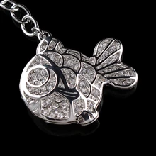 YueBanG jewelry,F S in most areas,goldfish key chain,Full drill,factory direct sale, ready to accept orders.Animal key chain.