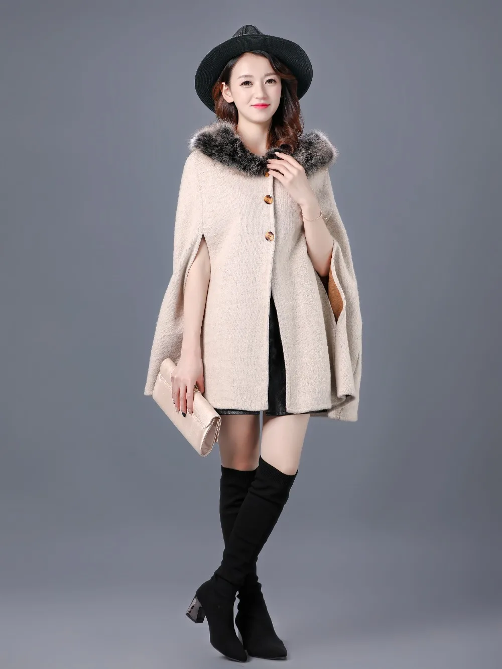 YISU, шаль, женская,, зимняя, теплая, плюс размер, плащ, мода, два использованных пончо, искусственный кашемир, шаль, для женщин, искусственный мех, кардиган, пальто