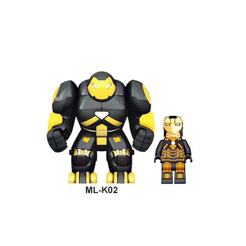 

Single LegoINGlys ML-K02 Super Heroes Marvel Avengers Iron Man Hulkbusters Model Figures Blocks Building Brick Toys For Children