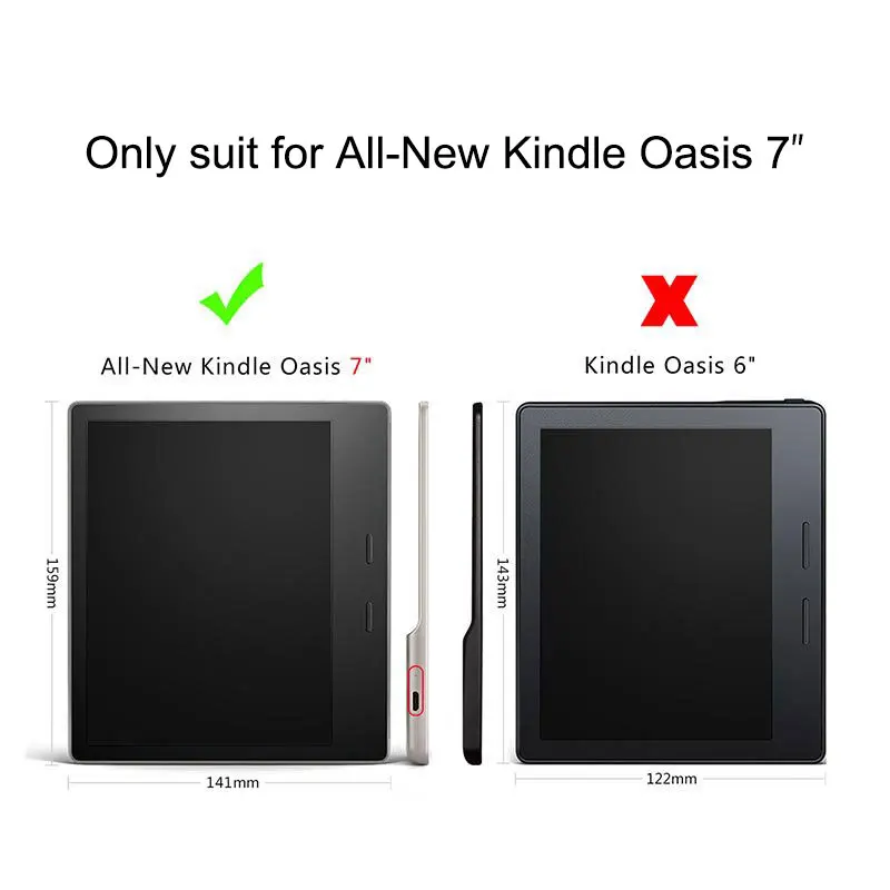 UTHAI KO для Amazon Kindle Oasis 7," Бизнес-чехол из искусственной кожи с откидной крышкой для сна для Kindle Oasis 7,0