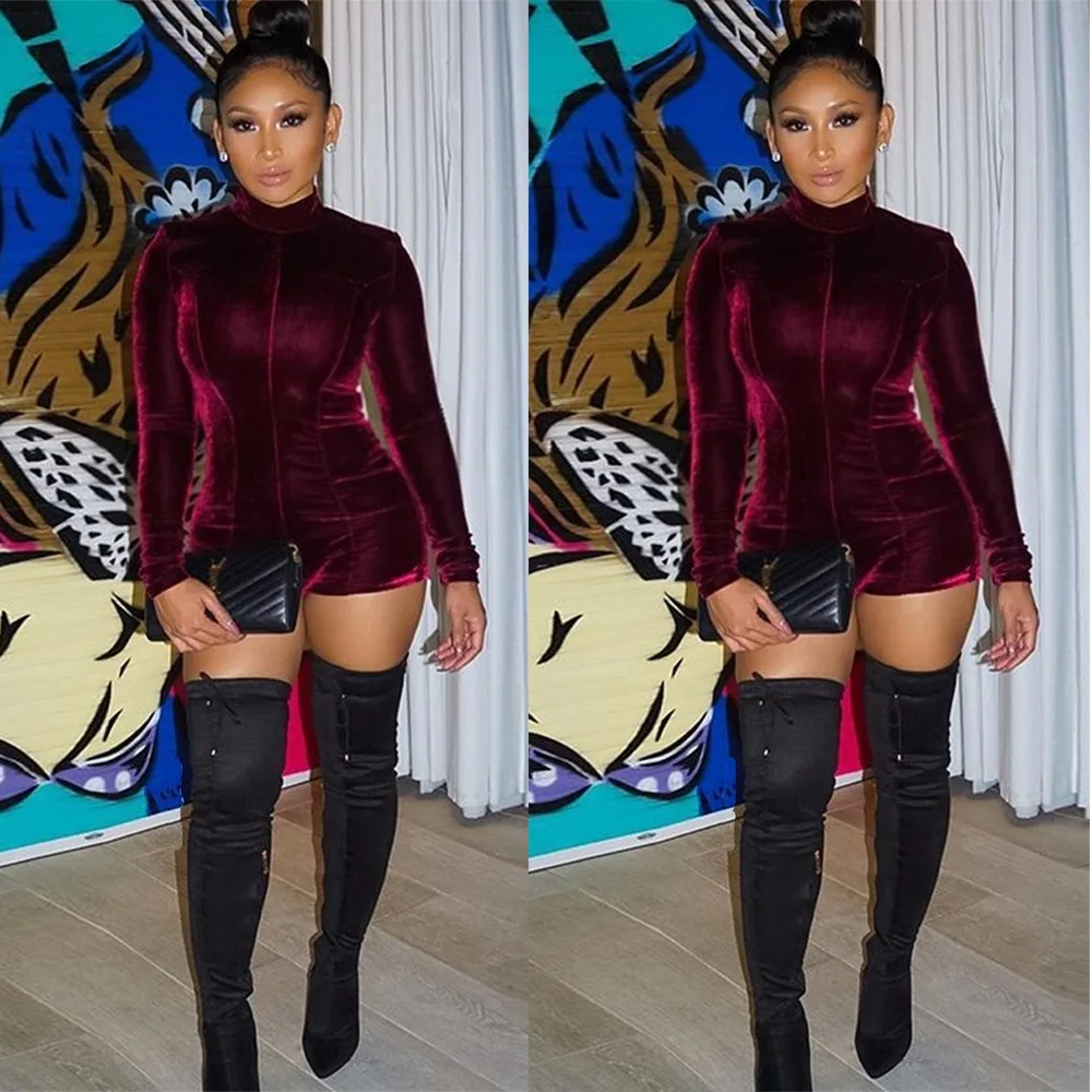 rompers with thigh high boots