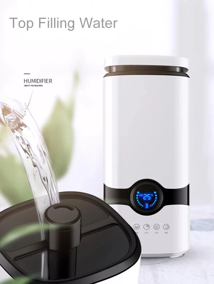 Digital Display 4L Aroma Cool Mist Ultrasonic Humidifier With Remote Control