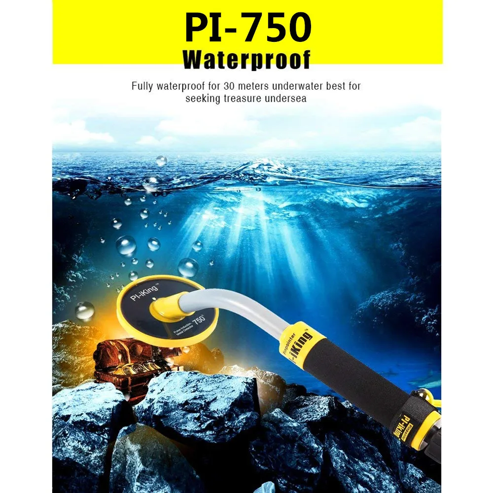 

Pulse Induction Super-Probe Hand Held Metal Detector Pin Detector full Waterproof 30M