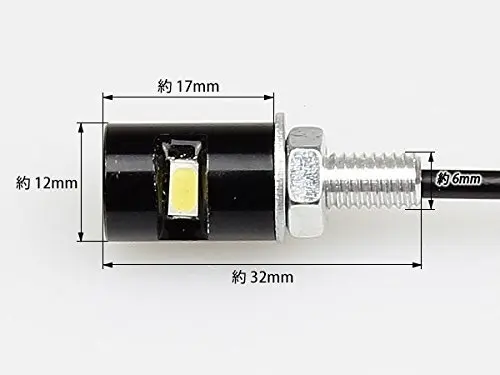 SANVI,, супер яркий,, автомобильный, мотоциклетный, светодиодный, номерной знак, винт, клякса, светильник, лампа, белая