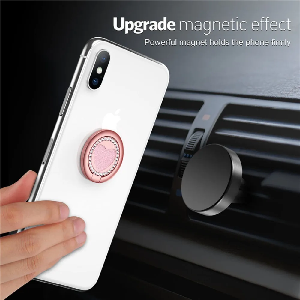 Finger Ring Stand Holder For iPhone Samsung Xiaomi Universal SmartPhone Mobile Phone Diamond Holder Cell Phone Car Mount Stand Finger Ring Stand Holder For iPhone Samsung Xiaomi Universal SmartPhone Mobile Phone Diamond Holder Cell Phone Car Mount Stand