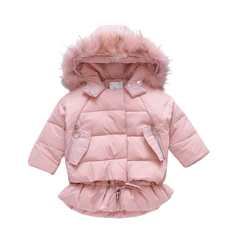 Aliexpress.com : Buy Children's Winter Jacket for Girls New Pink Fur ...