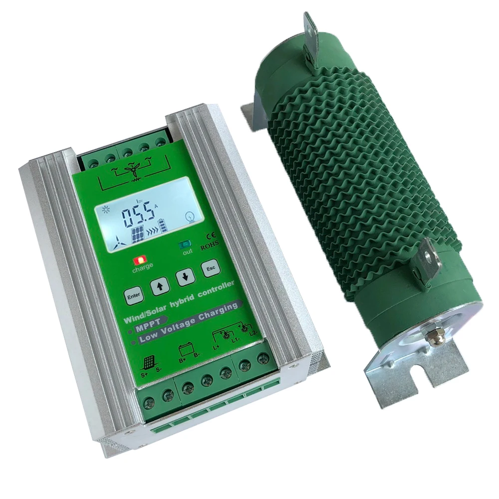 1100W/1200W/1400W Boost MPPT Wind Solar Hybrid Controller Wind+Solar 12