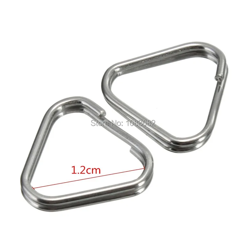 Camera Strap Buckle Triangle Rings Hook Replacement Metal Chrome Finish Ring (2)