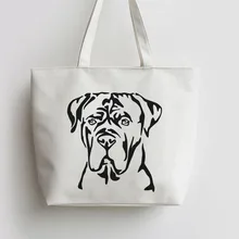 Кане Корсо собака мастиф сюжеты из японского аниме Tote сумки Сумка для покупок с персонажем из мультфильма сумка GA889