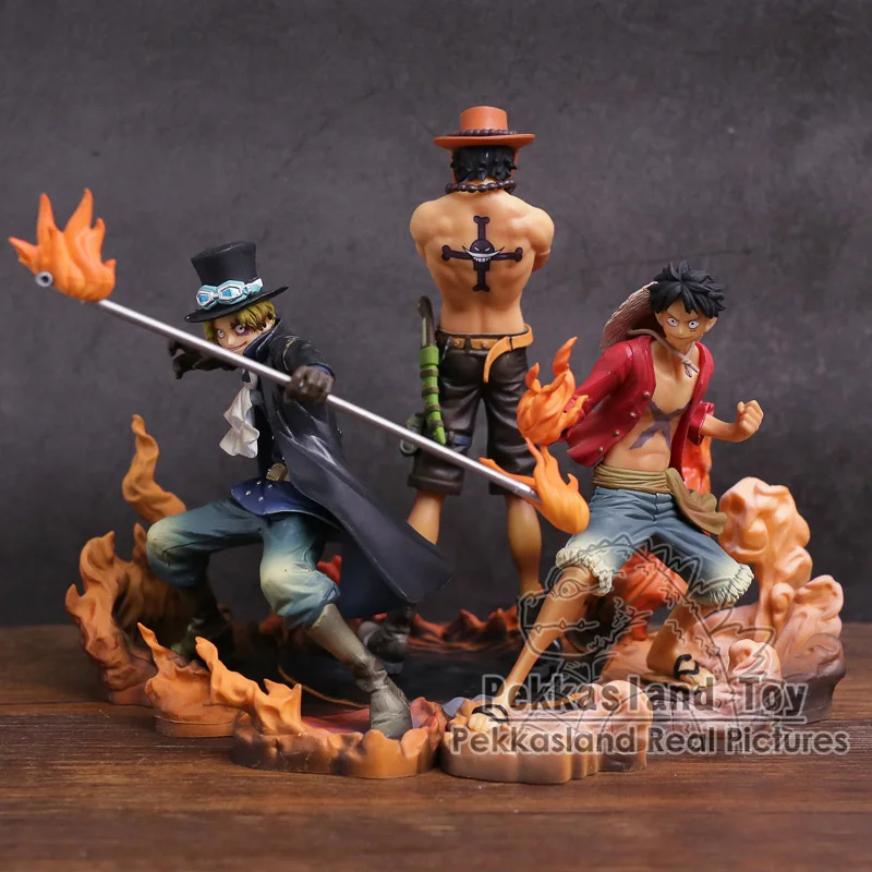 

Banpresto One Piece DXF Brotherhood II Luffy Ace Sabo PVC Action Figures Collectible Model Toys 3pcs/set