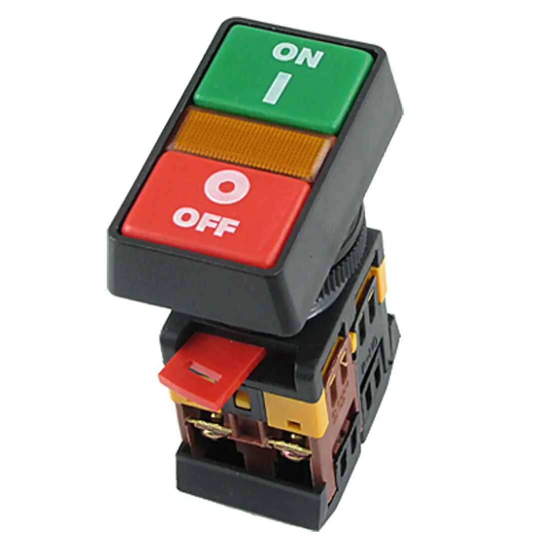 

ON OFF START STOP Push Button w Light Indicator Momentary Switch Red Green Power