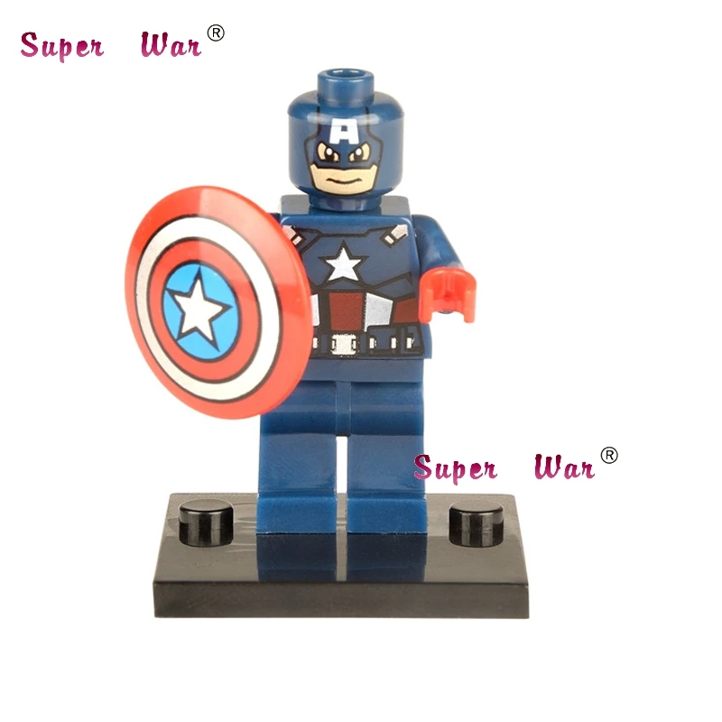 20 штук Звездные войны супергероев marvel Капитан Америка строительные блоки фигурку Кирпичи Модель Образования diy детские игрушки