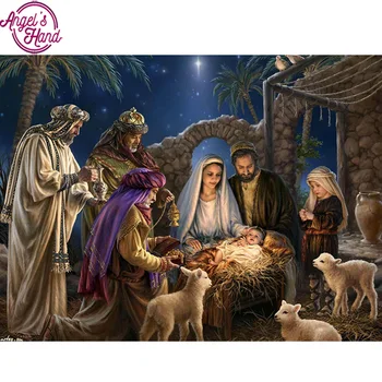

5D DIY family painting cross-stitch square diamond home decoration diamond embroidery religious gifts Wall Picture
