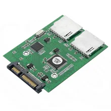 SA176 dual SD card to SATA high speed dual chip dual SATA to SD hard disk transfer card SD to the serial port