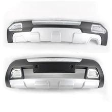 Подходит для Jeep Compass 2011-2013 передний+ задний бампер диффузор бамперы для губ защитная накладка ABS хромированная отделка