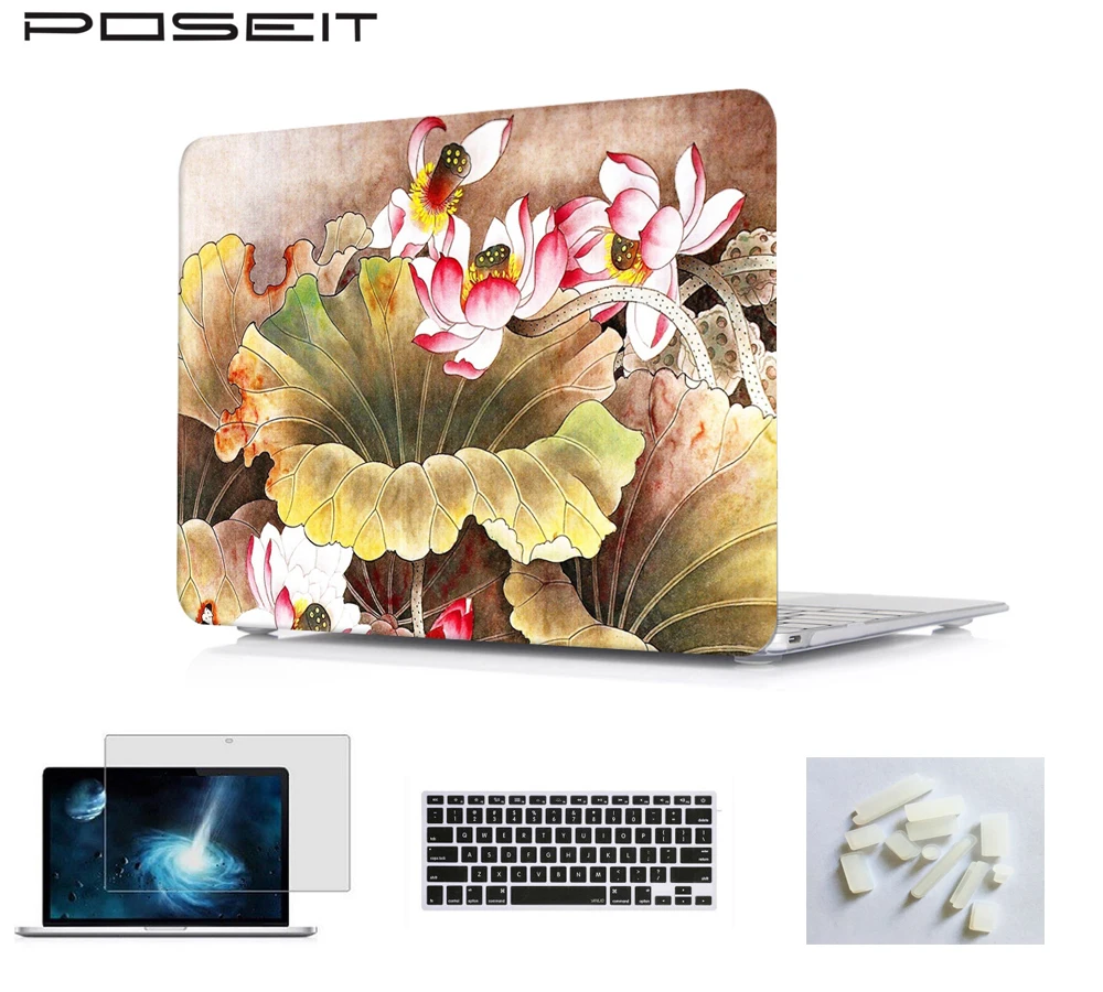 

Matte Hard Case Cover Keyboard Cover LCD Film Dust Plugs For MacBook Air 11 13 Pro 13 15 Retina 11 12 13 15 ''Touch Bar