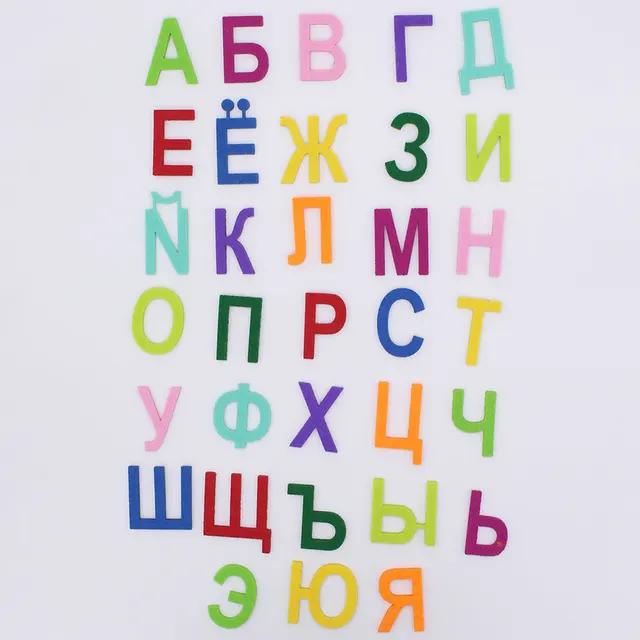 russian alphabet felt cloth letter felt fabric polyester fabrics russian letter