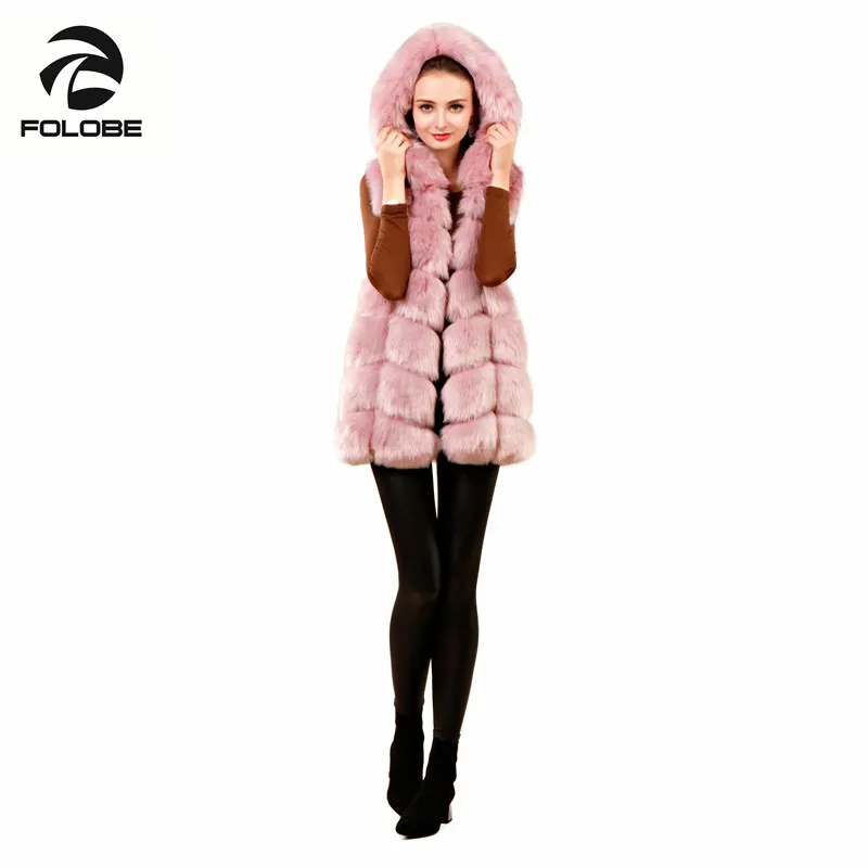 FOLOBE Kids Faux Fox Fur Vest - Soft Gilet For Girls - Sleeveless Winter Vest - Faux Fur Coat For Children - View #8