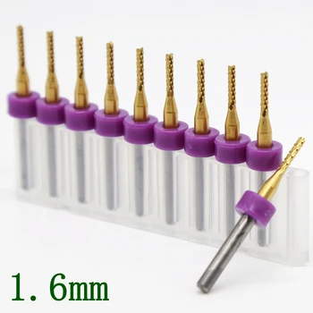 

1.6mm PCB end mill 10PCS strawberry CNC router metal wood laser engraving cutting machine corn PCB drilling and milling tools