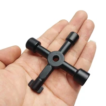 Chave elétrica multifuncional, chave transversal triangular, medidor de água, válvula, buraco quadrado, chave de armário