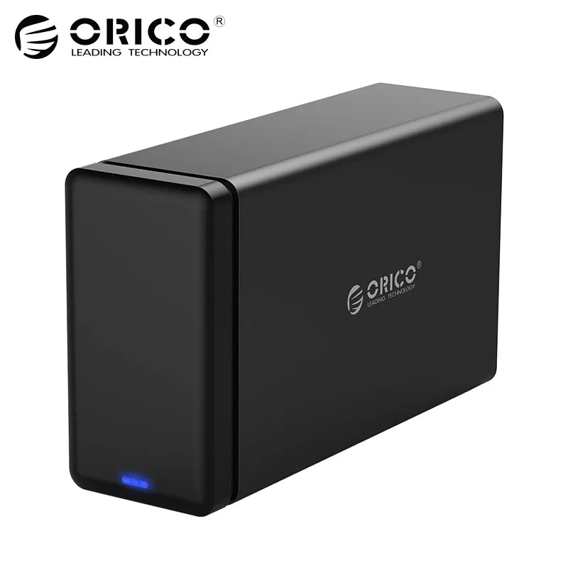 

ORICO 2 Bay 3.5 inch Type-c Aluminum Hard Drive USB3.1 to SATA3.0 3.5 in HDD Case Support UASP 12V4A Power MAX 20TB Capacity