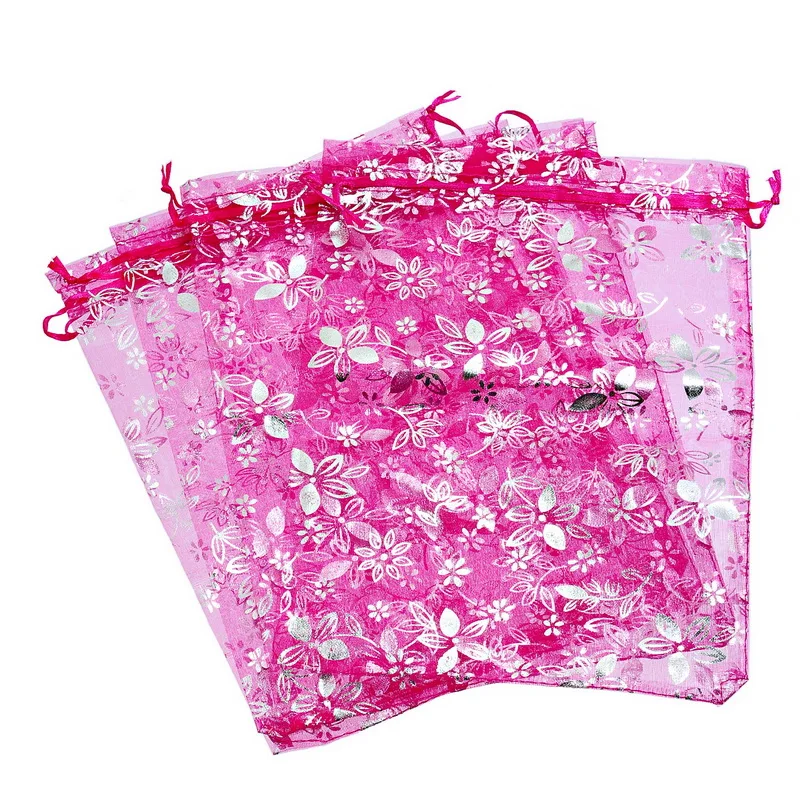 15-60 шт многоцветные маленькие подарочные мешочки из органзы Oganza сумка на шнурке для хранения ювелирных изделий Подарочный пакет 5x7 см