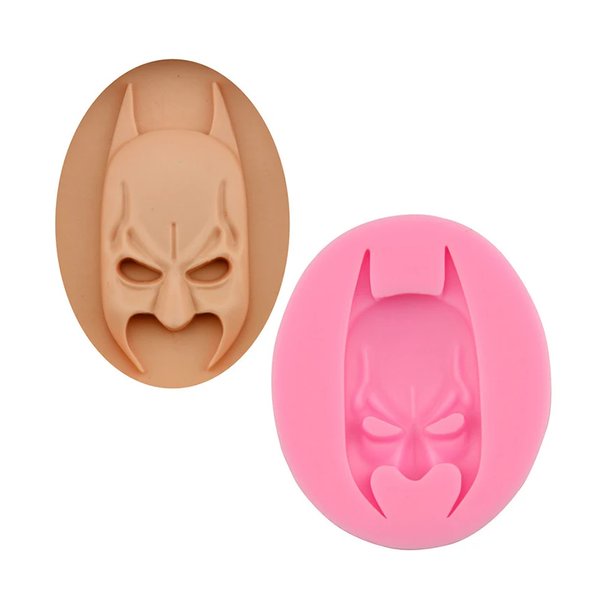 Buy Creative 3D Spiderman Batman Film Character Molds Silicone Cake Mold DIY