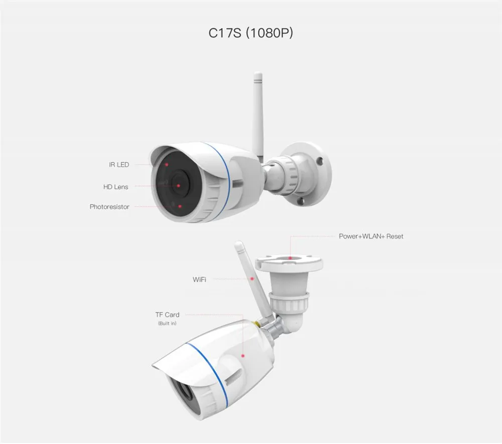 Vstarcam C17/C17S 720/1080P наружная Водонепроницаемая ip-камера