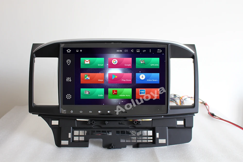 Discount Aoluoya IPS 4G RAM 32G ROM Octa Core Android 8.0 CAR DVD GPS Player For Mitsubishi Lancer 2007-2014 2015 Radio GPS Navigation BT 4