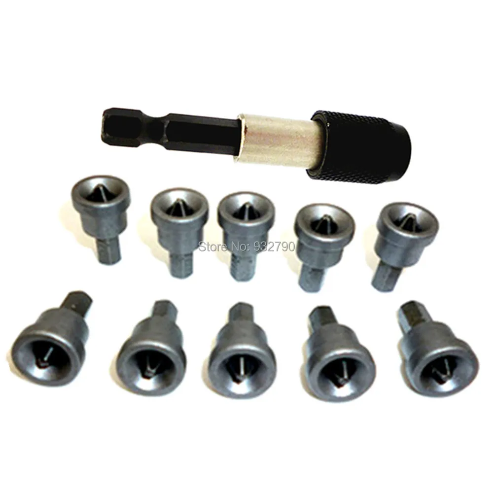 10pc 25mm Ph2 Drywall Screwdriver Bit Phillips Bit Depth Stop Design